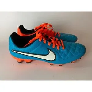 Nike | Shoes | Nike Tiempo Legend V Fg Mens Soccer Shoe Blue  display picture 1